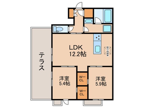 ShaMaison North Fieldの物件間取画像